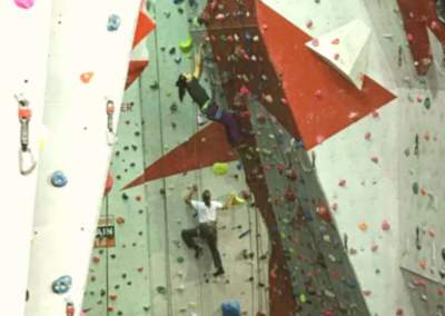 Sports injuries - Climbing the tallest wall at Manchester Climbing Centre